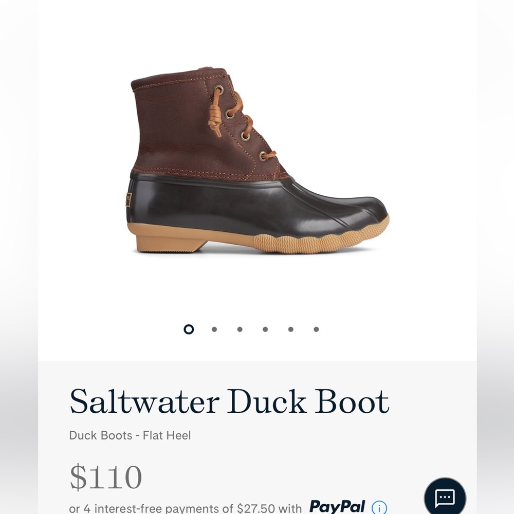 Sperry top-sider saltwater duck boot